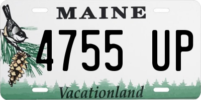 ME license plate 4755UP