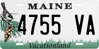 ME license plate 4755VA