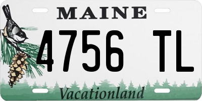 ME license plate 4756TL