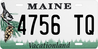 ME license plate 4756TQ
