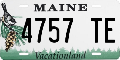 ME license plate 4757TE