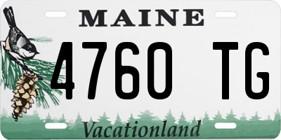 ME license plate 4760TG