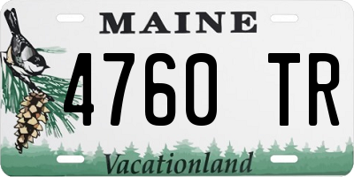ME license plate 4760TR