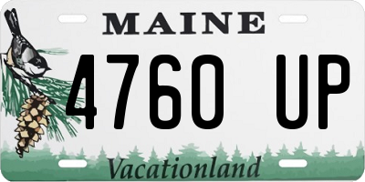 ME license plate 4760UP