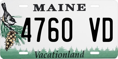 ME license plate 4760VD