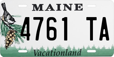 ME license plate 4761TA