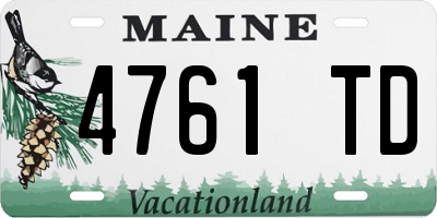 ME license plate 4761TD