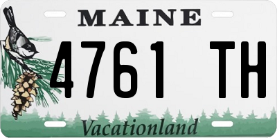 ME license plate 4761TH