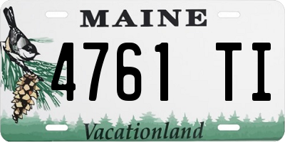 ME license plate 4761TI
