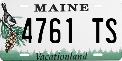 ME license plate 4761TS