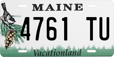 ME license plate 4761TU