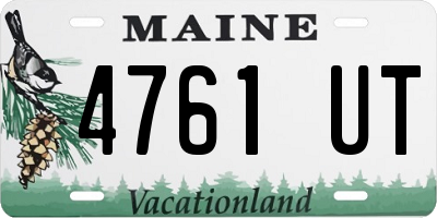 ME license plate 4761UT