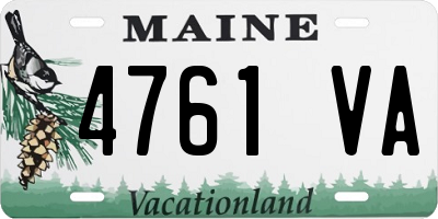 ME license plate 4761VA