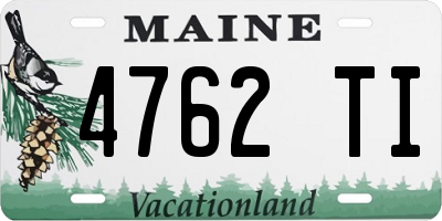 ME license plate 4762TI