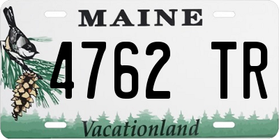 ME license plate 4762TR