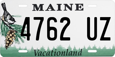 ME license plate 4762UZ