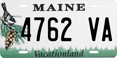 ME license plate 4762VA