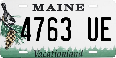 ME license plate 4763UE
