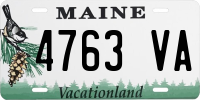 ME license plate 4763VA