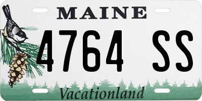ME license plate 4764SS