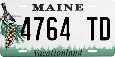 ME license plate 4764TD