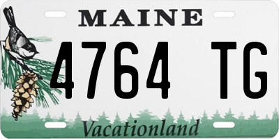ME license plate 4764TG