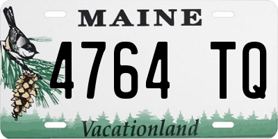 ME license plate 4764TQ