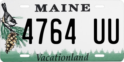 ME license plate 4764UU