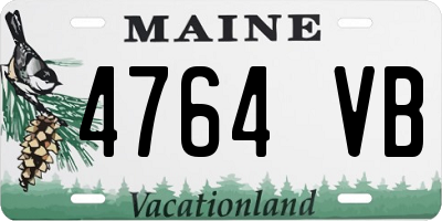 ME license plate 4764VB