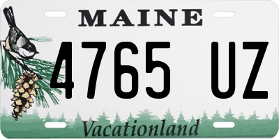 ME license plate 4765UZ