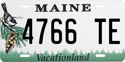 ME license plate 4766TE