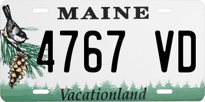 ME license plate 4767VD