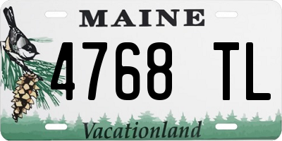ME license plate 4768TL