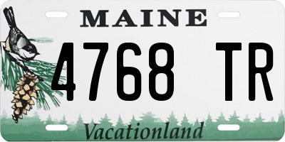 ME license plate 4768TR