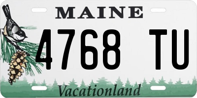 ME license plate 4768TU