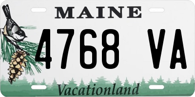 ME license plate 4768VA