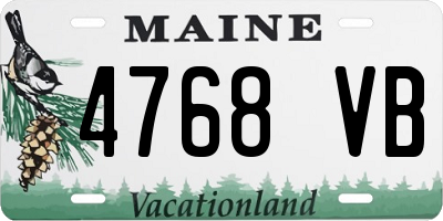 ME license plate 4768VB