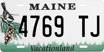 ME license plate 4769TJ