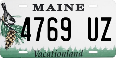 ME license plate 4769UZ