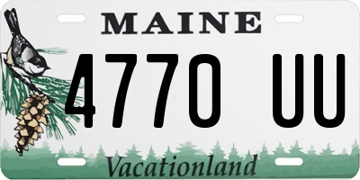 ME license plate 4770UU