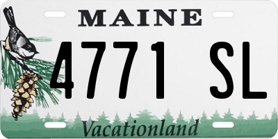 ME license plate 4771SL