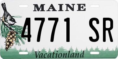 ME license plate 4771SR