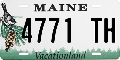 ME license plate 4771TH