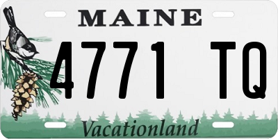 ME license plate 4771TQ