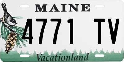 ME license plate 4771TV