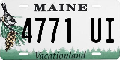 ME license plate 4771UI