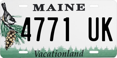 ME license plate 4771UK