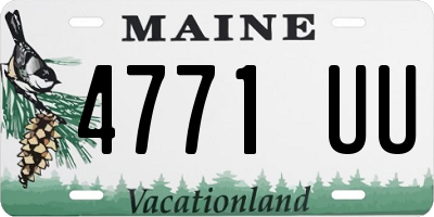 ME license plate 4771UU
