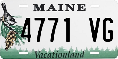 ME license plate 4771VG