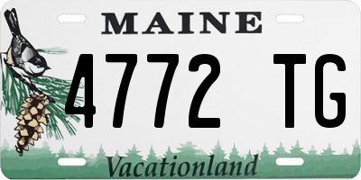 ME license plate 4772TG
